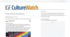 Desktop Screenshot of igfculturewatch.com